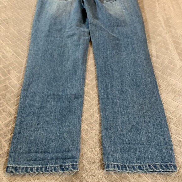Rachel Roy Womens 28 Denim Jeans Blue Straight Ankle Distressed 100% Cotton - Picture 11 of 12